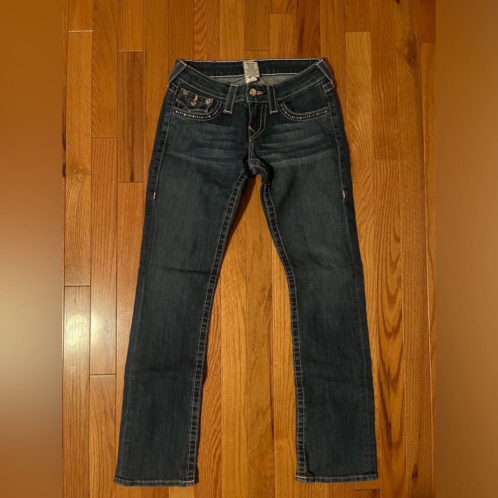 Swarovski Crystal Embellished True Religion Jeans